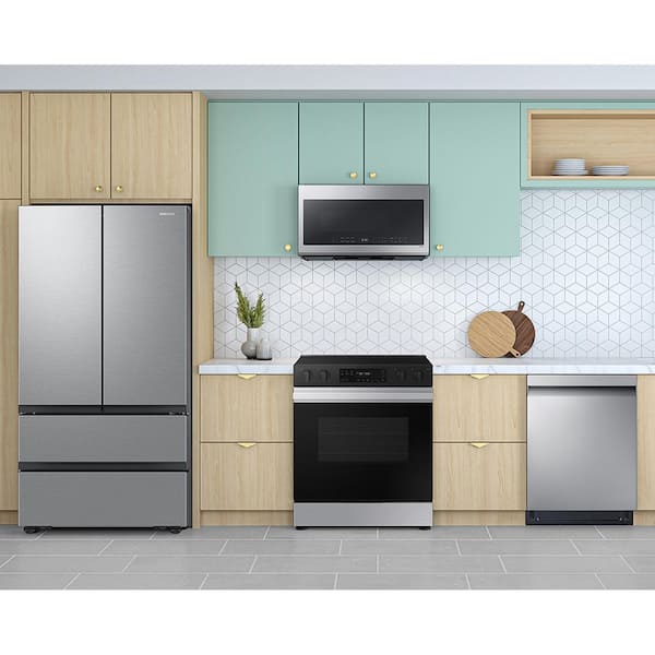 Samsung - Over-the-Range Microwave 2.1 cu. ft. with Wi-Fi in Fingerprint Resistant Stainless Steel