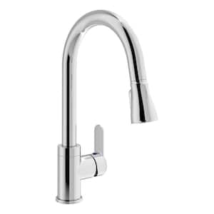 Identity Single Handle Pull-Down Sprayer Kitchen Faucet in Polished Chrome (1.5 GPM)