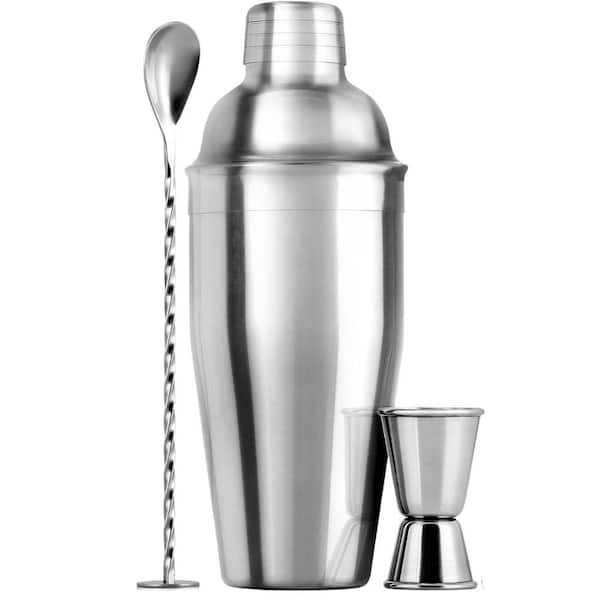 Zulay Kitchen 24 oz. Stainless Steel Cocktail Shaker Set - Silver