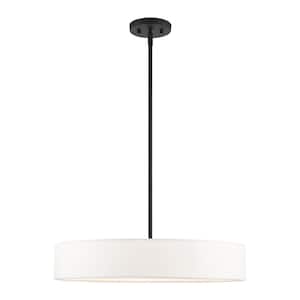 Venlo 4 Light Black with Brushed Nickel Accents Pendant