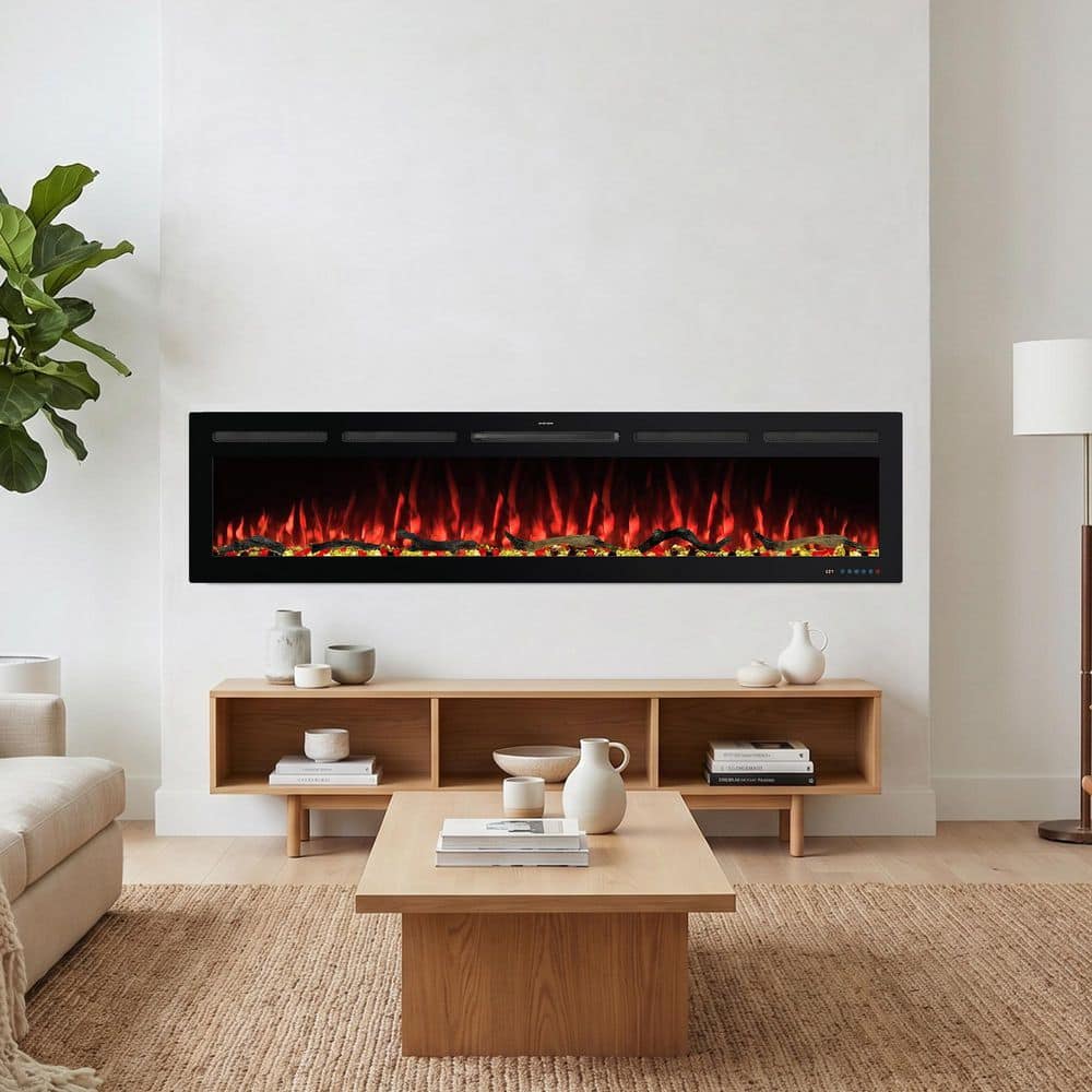 IHOMEadore 74 in. Recessed/Wall Mount Infrared Quartz Electric