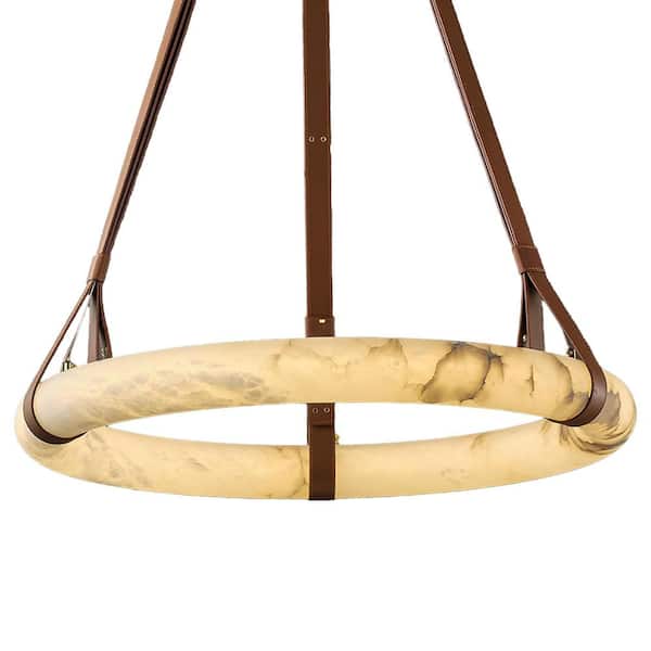 Modern Chandelier 32 in. 1-Light Gold Wagon Wheel Chandelier for Dinning Room, Living Room, Foyer, Bedroom