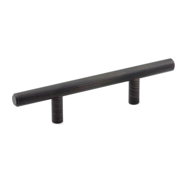 Richelieu Hardware Washington Collection 3 in. (76 mm) Brushed Oil-Rubbed Bronze Modern Cabinet Bar Pull