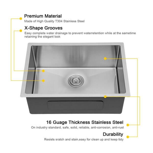 Kitchen outlet Sink Undermount - Sarlai 27