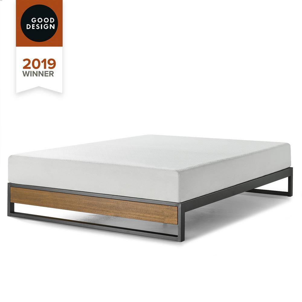 Reviews For Zinus Good Design Winner Suzanne Brown Full 10 In Metal And Wood Platforma Bed Frame Hd Irpf 10f The Home Depot