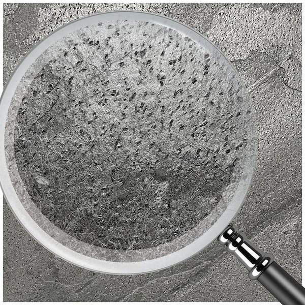11 in. x 4 in. Silver Grey Sample Slate Thin and Flexible Stone Sheet Wall Tile