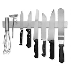 8-Knife 16 in. Stainless Steel Magnetic Knife Bar with Multipurpose Use as Knife Holder, Knife Magnetic Strip and More