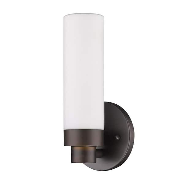 10 in. White Indoor Hardwired Sconce with No Bulbs Included