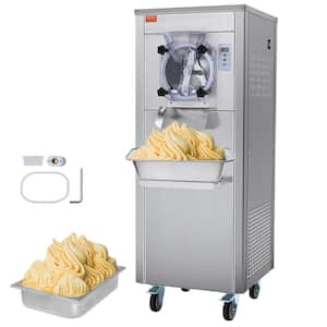 Commercial Ice Cream Machine 19 Qt ./H Yield 1780W Single Flavor Hard Serve Ice Cream Maker 6L Stainless Steel Cylinder
