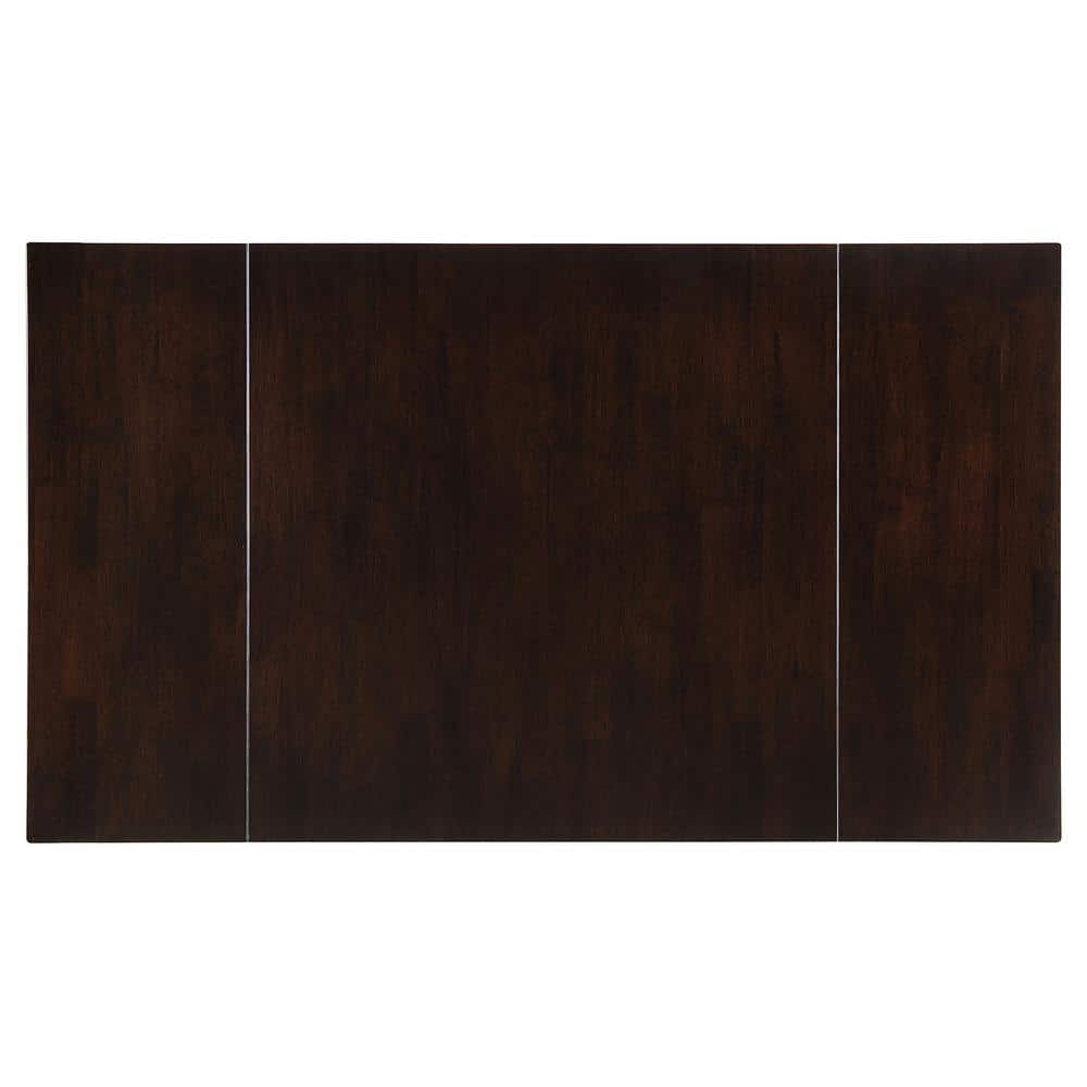 Cappuccino Rectangular Extendable Wood Dining Table