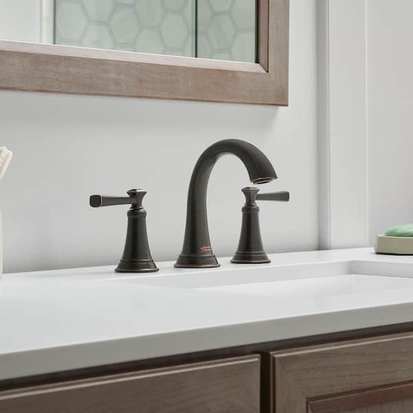 Rumson 8 in. Widespread Double Handle Bathroom Faucet in Legacy Bronze (2-Pack)