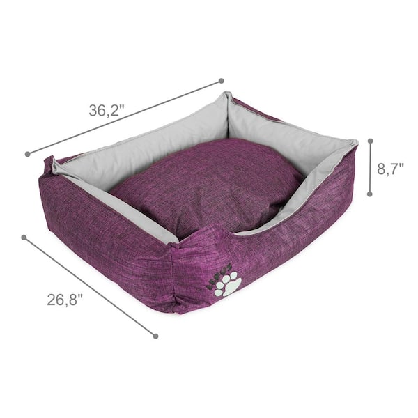 Purple store bed dog