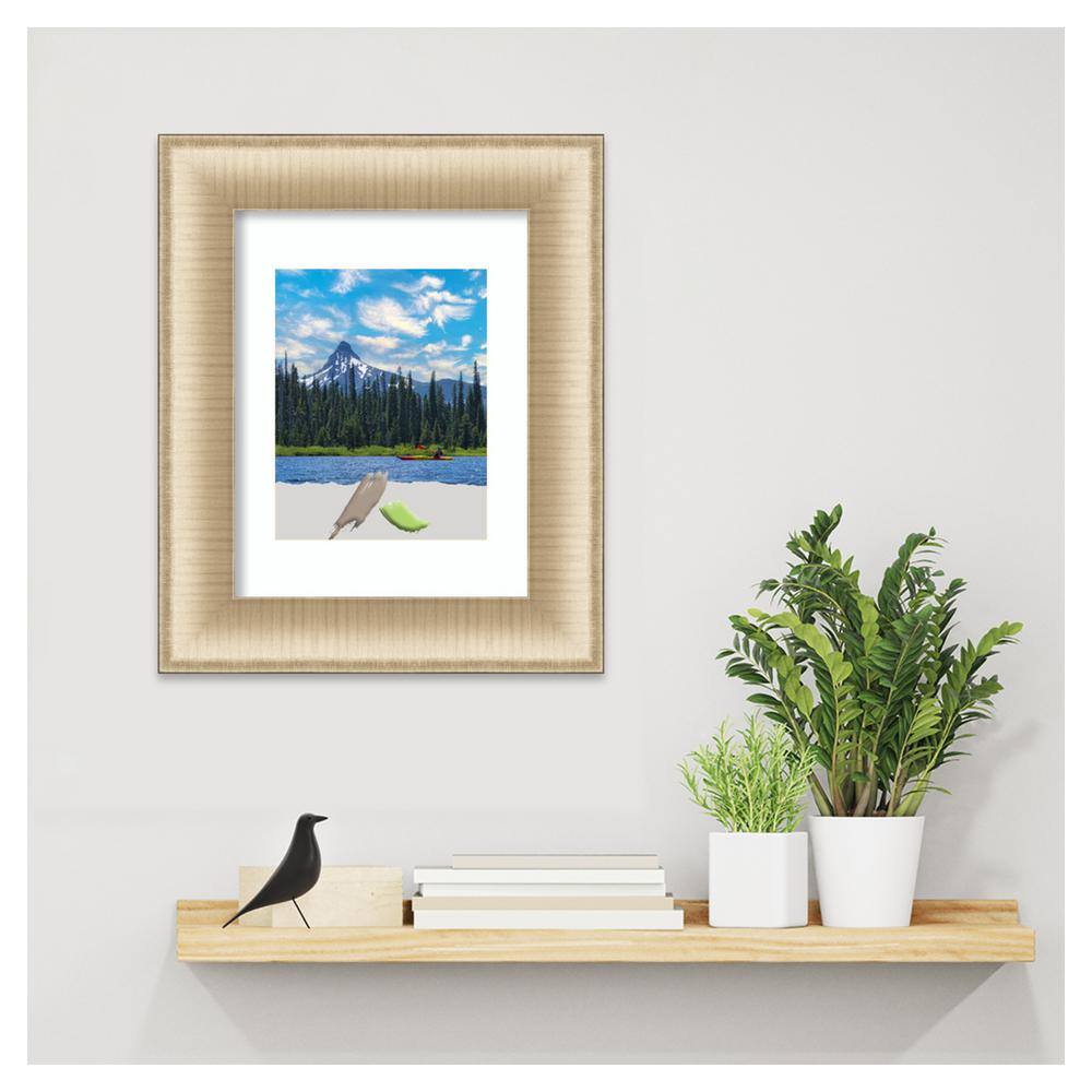 Elegant Brushed Honey Gold Polystyrene Wall Picture Frame