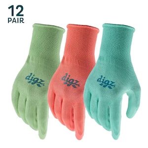 Women's Medium/Large Nitrile Coated Gloves (12-Pack)