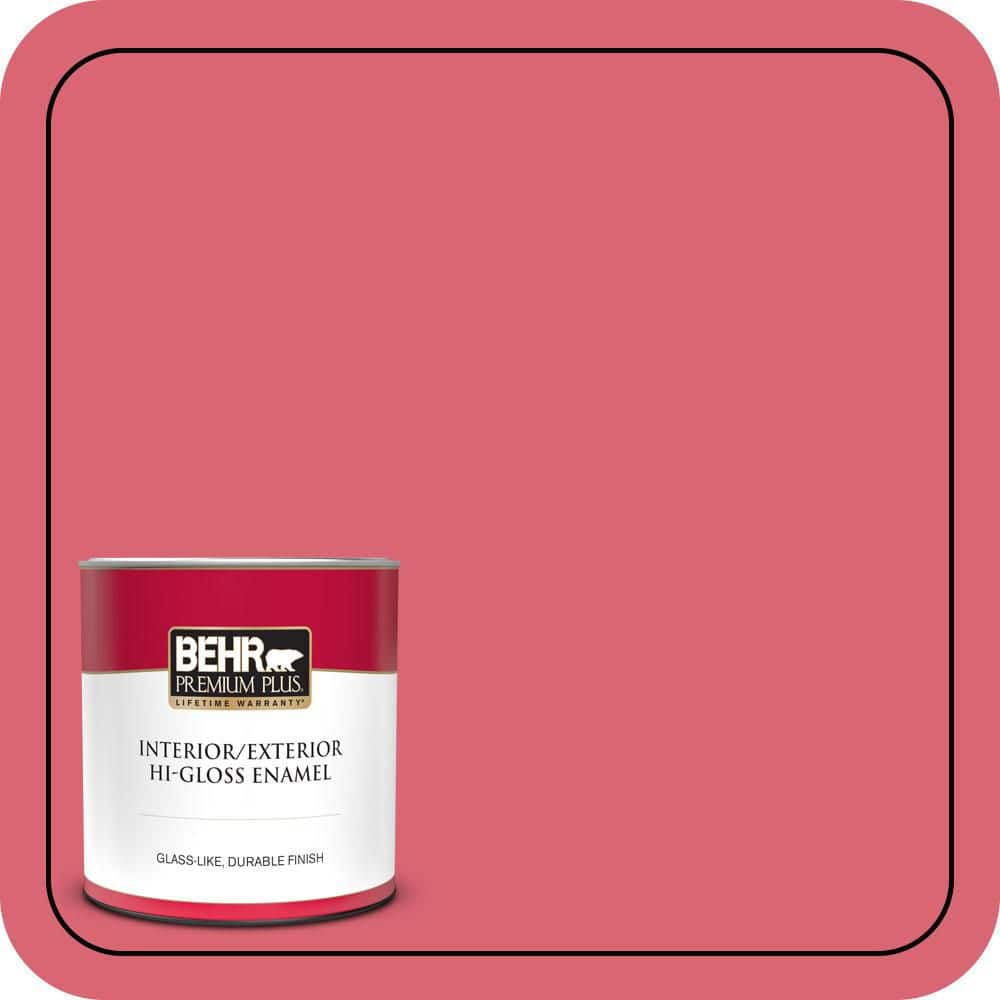 1 qt. #P150-5A Strawberry Taffy Hi-Gloss Enamel Interior/Exterior Paint and Primer price history on PriceWatchPro