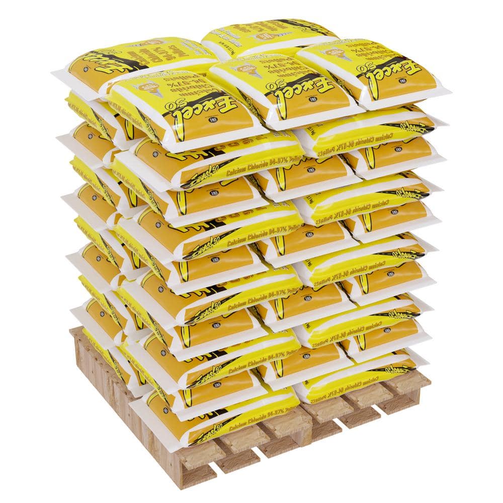 Excel 50 lbs. Calcium Chloride Pellets Pallet (50 Bags) 50BCCP50