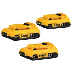 20V MAX Lithium-Ion 2.0Ah Compact Battery Pack (3-Pack)