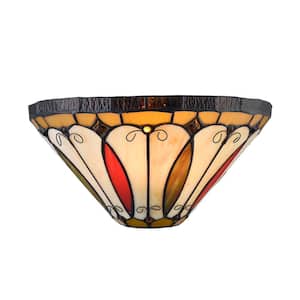 4.72 in. 1 Light Multi-colored Modern Wall Sconce with Standard Shade