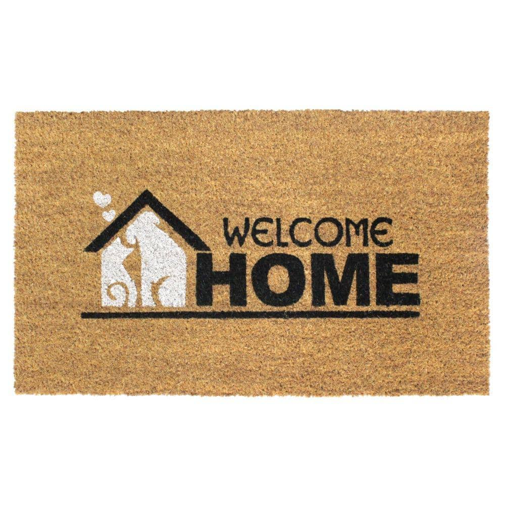 RugSmith White Home Sweet Home 18 in. x 30 in. Doormat DM5950 - The Home  Depot