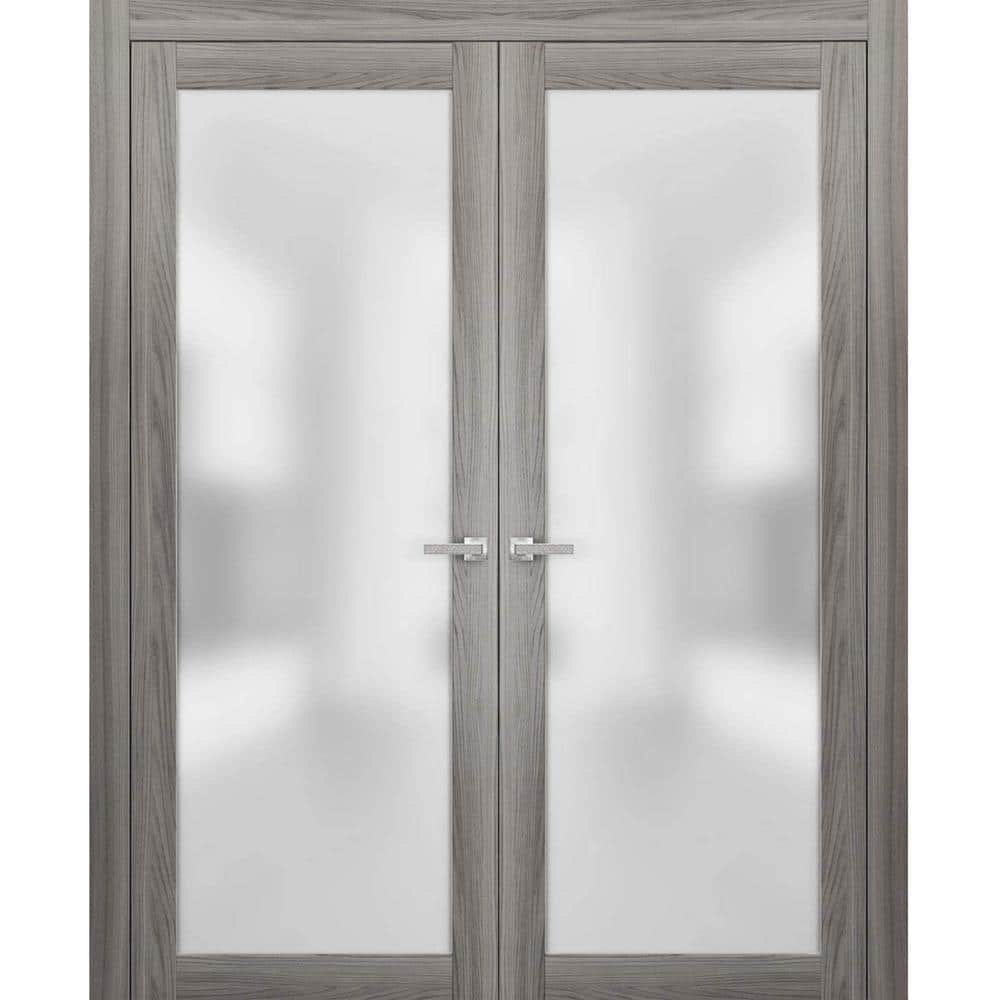 2102 60 in. x 84 in. Single Panel Gray Pine Wood Interior Door Slab with Hardware price history on PriceWatchPro