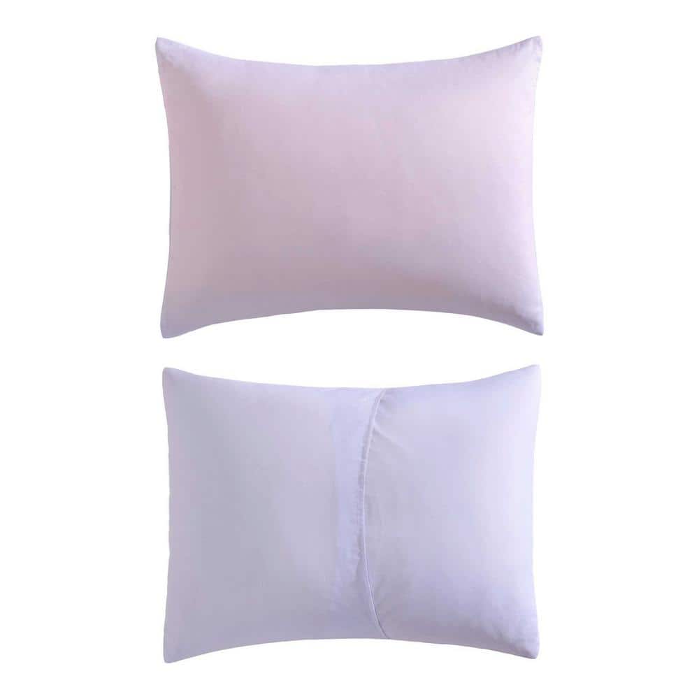 Full Purple Microfiber Reversible Bed in a Bag Set