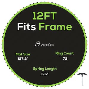 127.5 in x 127.5  Trampoline Replacement Mat