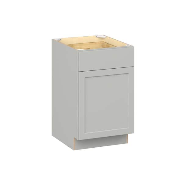 Emerson Whisper Gray Base 1 drawer with Right door Ready to Assemble Kitchen Cabinet (21 in. W x 34.5 in. H x 24 in. D)