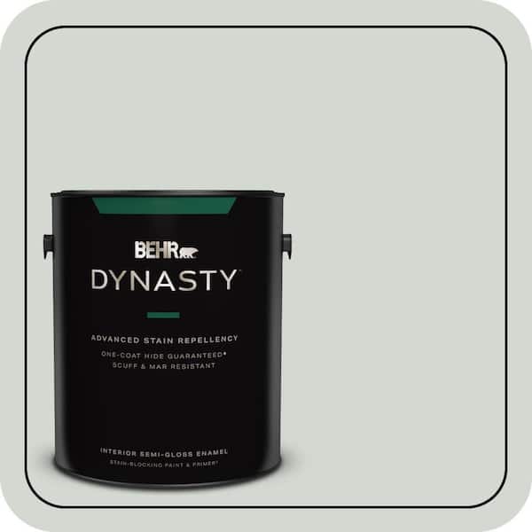 BEHR DYNASTY 1 gal. #N410-2 Brook Green Semi-Gloss Enamel Interior Stain-Blocking Paint & Primer