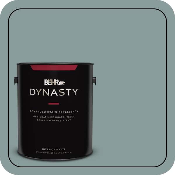 BEHR DYNASTY 1 gal. Home Decorators Collection #HDC-AC-23 Provence Blue One-Coat Hide Matte Interior Stain-Blocking Paint & Primer
