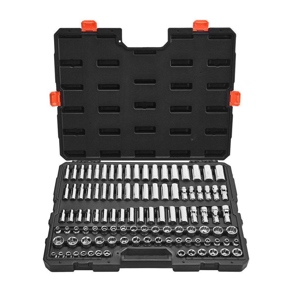 Socket Set, 104 Pieces, 3/8 in. Drive Socket Tool Set, Metric Size from 6 to 24 mm, Deep and Standard, Mechanic Tool Kit price history on PriceWatchPro