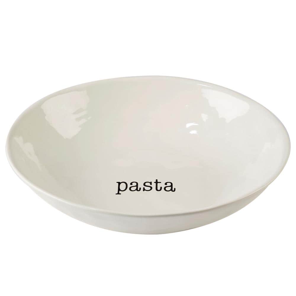 Certified International It's Just Words Ceramic Mixing Bowls White