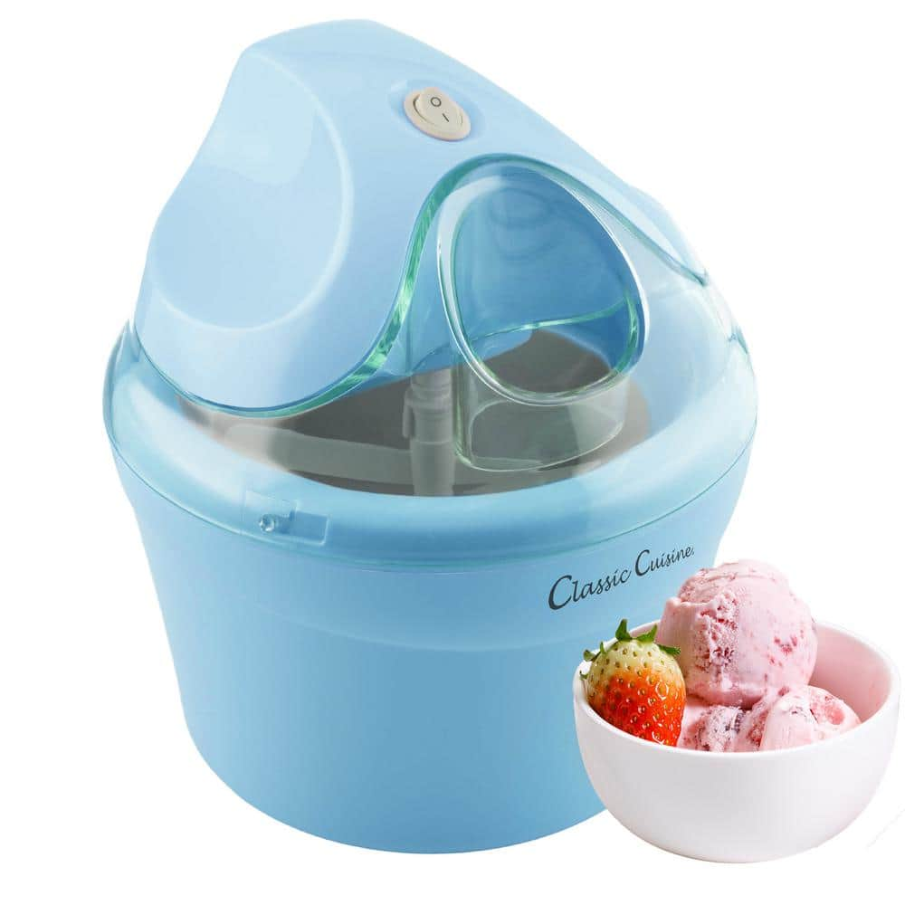 Classic Cuisine 1 qt. Ice Cream Maker, Blue KIT-ICECRM-BLU - The Home Depot