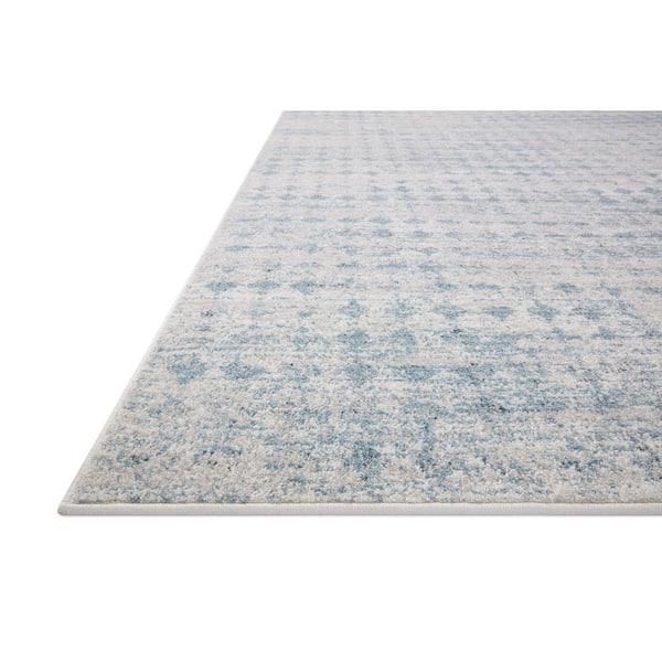 Kamala Sky/Dove 18 in. x 18 in. Sample Transitional Sample Rug
