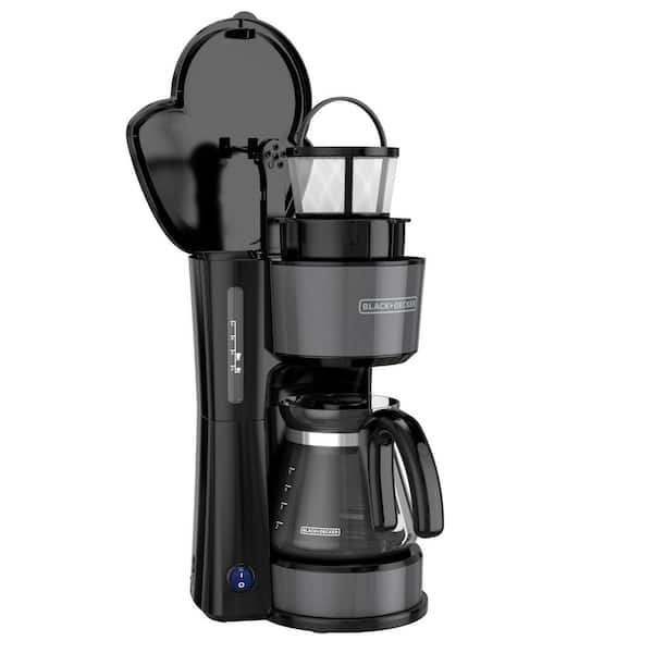 Elite Cuisine 5 Cup Coffeemaker Black Drip Coffee Maker with Pause & Serve  EHC-5055X - The Home Depot