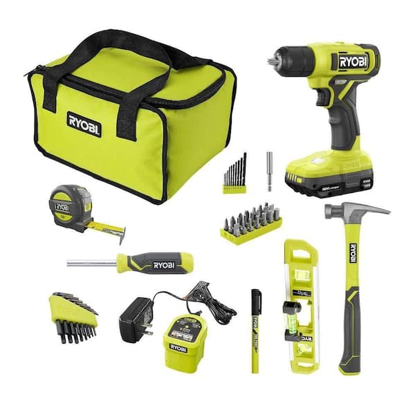 ONE+18V Cordless Homeowners Tool Kit with (1) Battery and Charger