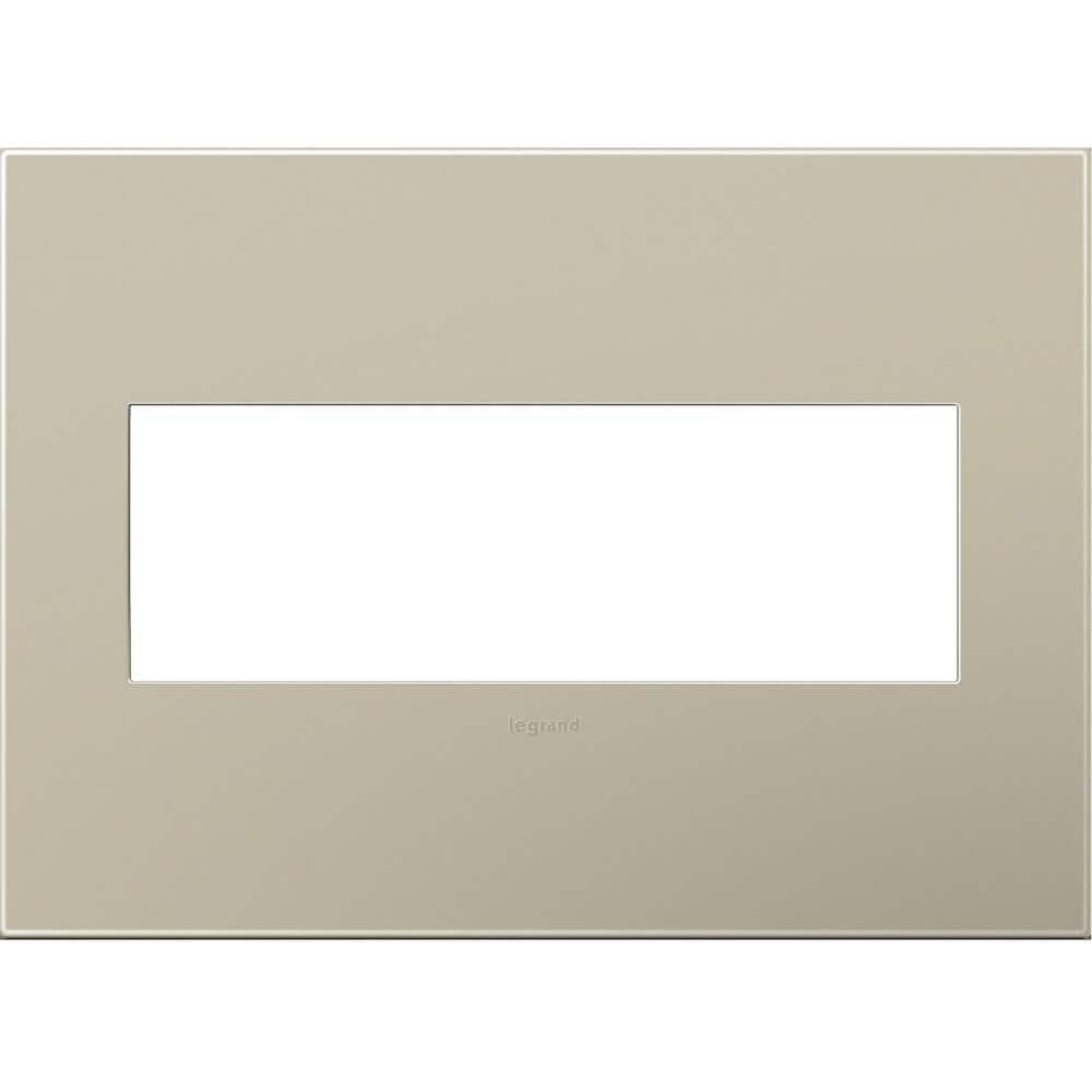 adorne 3-Gang Decorator/Rocker Wall Plate, Titanium (1-Pack) price history on PriceWatchPro