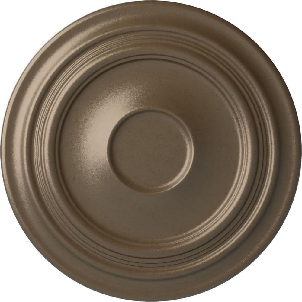24-3/8 in. x 1-1/2 in. Traditional Urethane Ceiling Medallion (Fits Canopies upto 5-1/2 in.) Hand-Painted Warm Silver price history on PriceWatchPro