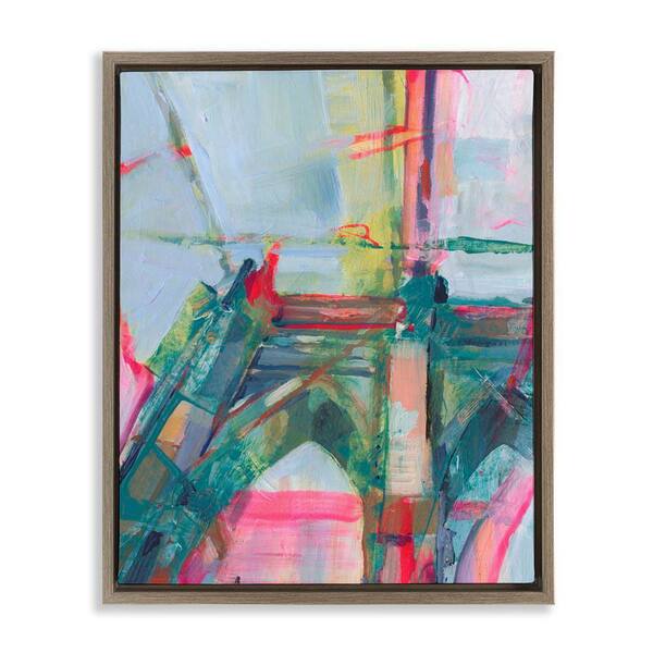 Stupell Industries Looming Bridge Arches by Ethan Harper Brown Floater Frame Architecture Graphic Art Print 21 in. x 17 in.