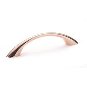Charleston Collection 3 3/4 in. (96 mm) Polished Copper Modern Cabinet Arch Pull