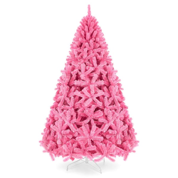 Best Choice Products 6 ft. Pink Unlit Artificial Christmas Tree