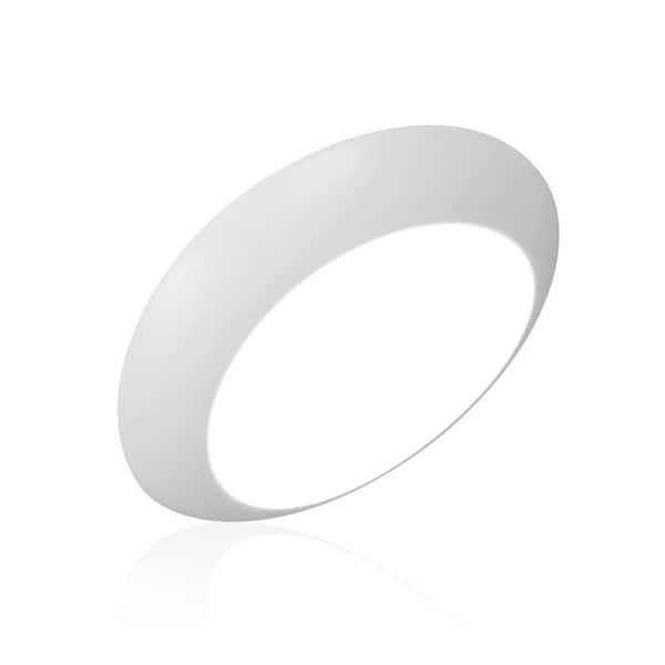RSD 4 in. White Integrated LED Flush Mount Downlight, 4000K