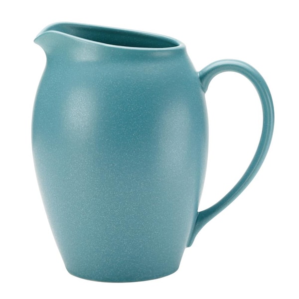 2 1/2 Qt Pitcher in Blue Fleur de Lis - Stoneware & Co.