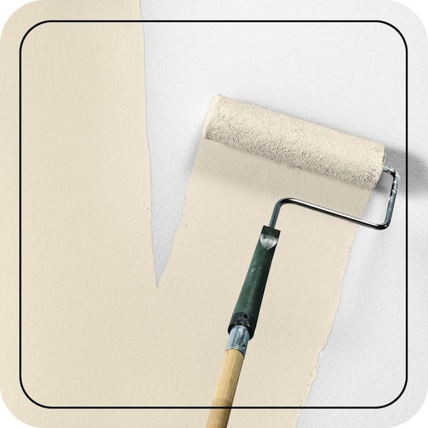 1 gal. #ICC-10 Vanilla Cream Eggshell Enamel EcoMix Plant-Based Interior Paint & Primer