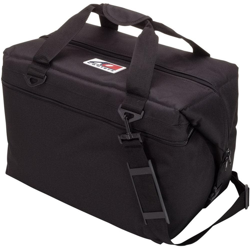 56 Qt. Canvas Cooler with Shoulder Strap and Wide Outside Pocket