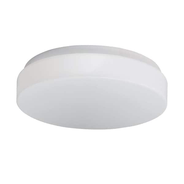 Illumine 2-Light White Flush Mount with White Acrylic Shade