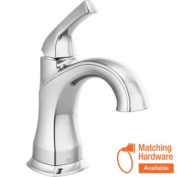 Delta Portwood Single Hole SingleHandle Bathroom Faucet in Chrome 15770LF The Home Depot