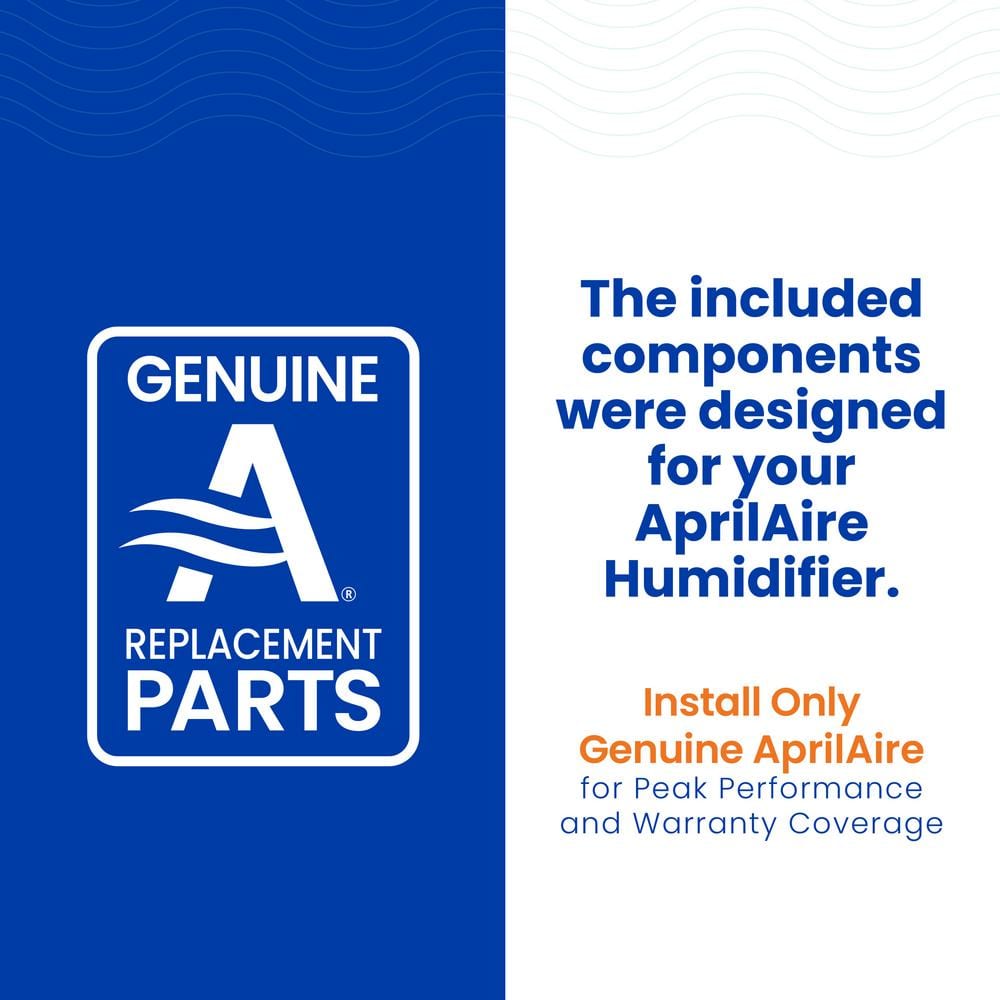 10.7 in. Black and White Humidifier Replacement Water Panel Kit