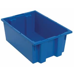 Quantum Genuine 6.10 Gal. Stack and Nest Tote in Blue (6-Pack)