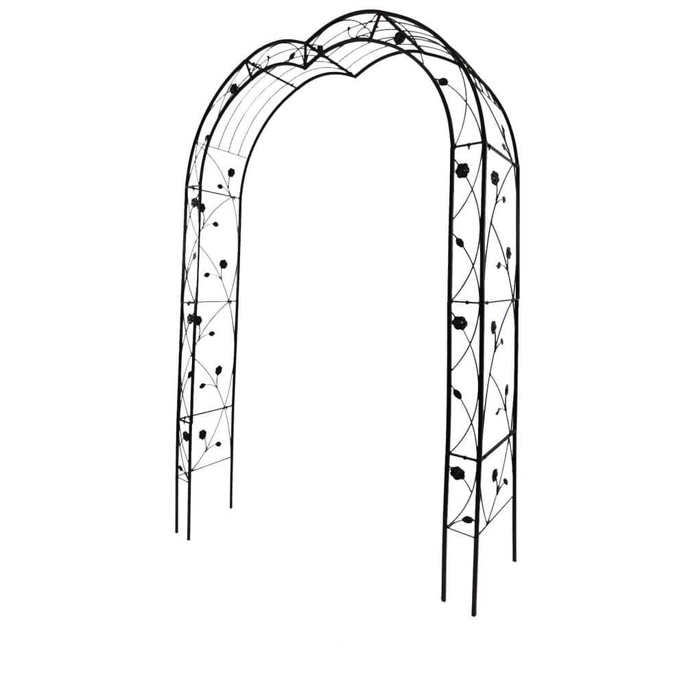 Metal Decorative Stand Arch Assemble Freely with 8 Styles Garden Arbor Trellis Climbing Plants Support Rose Arch Black price history on PriceWatchPro