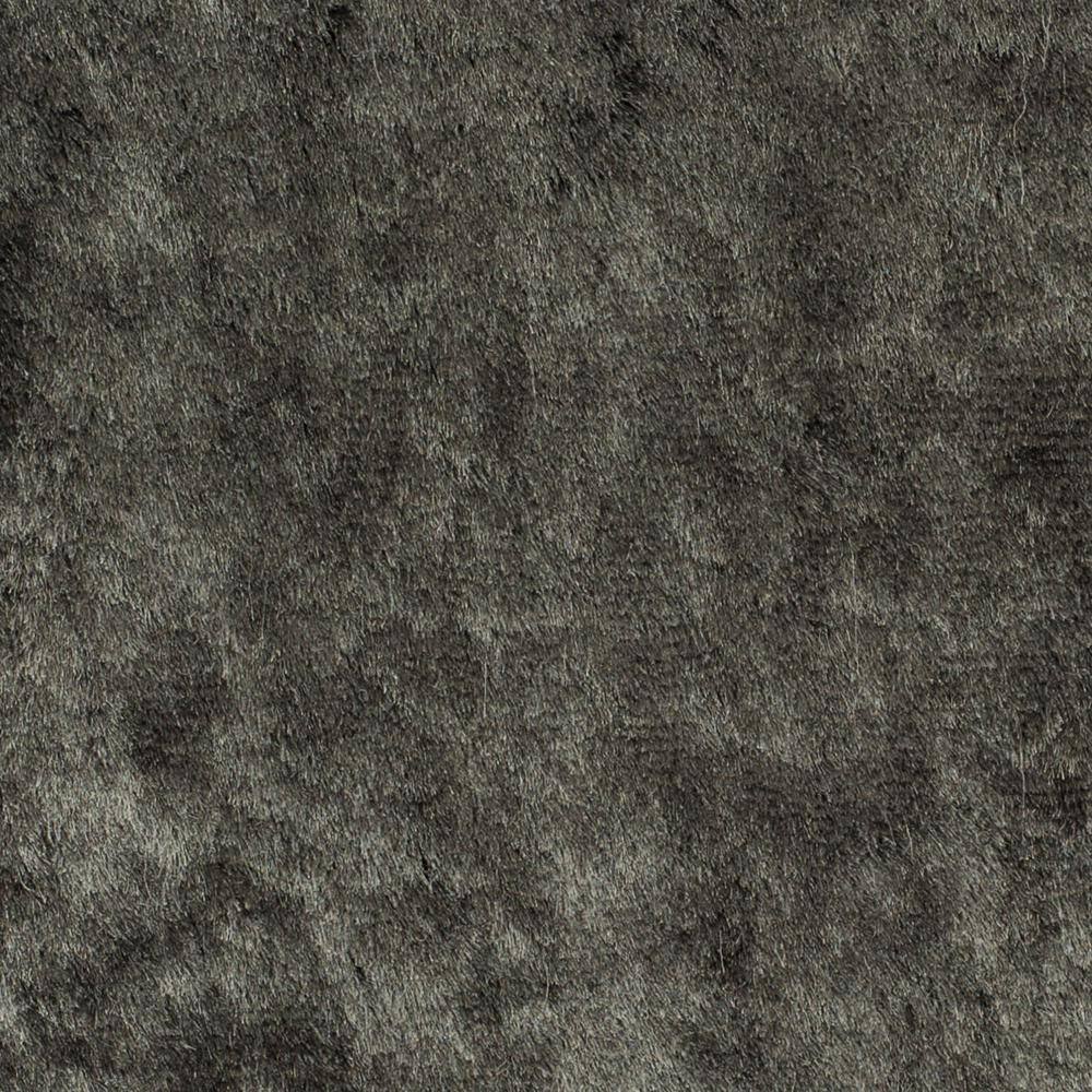 Parisian Titanium Square Tufted Shag Rug in Wool & Synthetic Blend